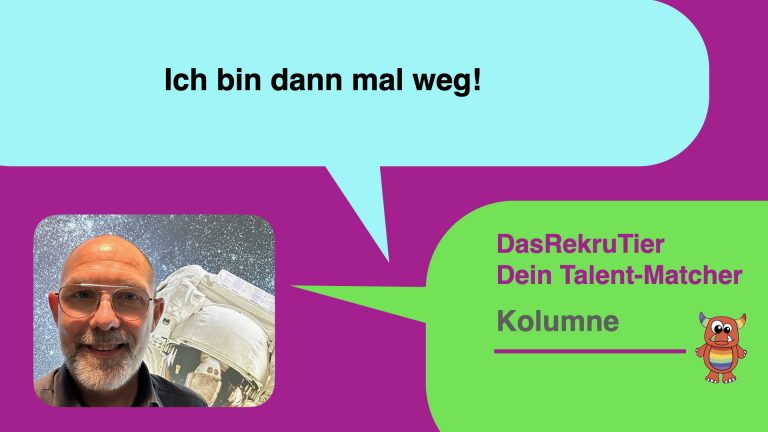 Ich bin dann mal weg!